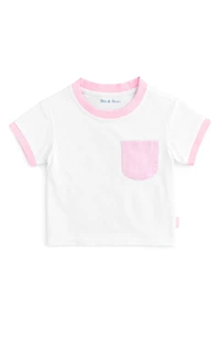 Bits & Bows Little/Big Girls Seersucker Pocket T-Shirt