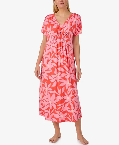 Ellen Tracy Women's Short-Sleeve Tunic Nightgown