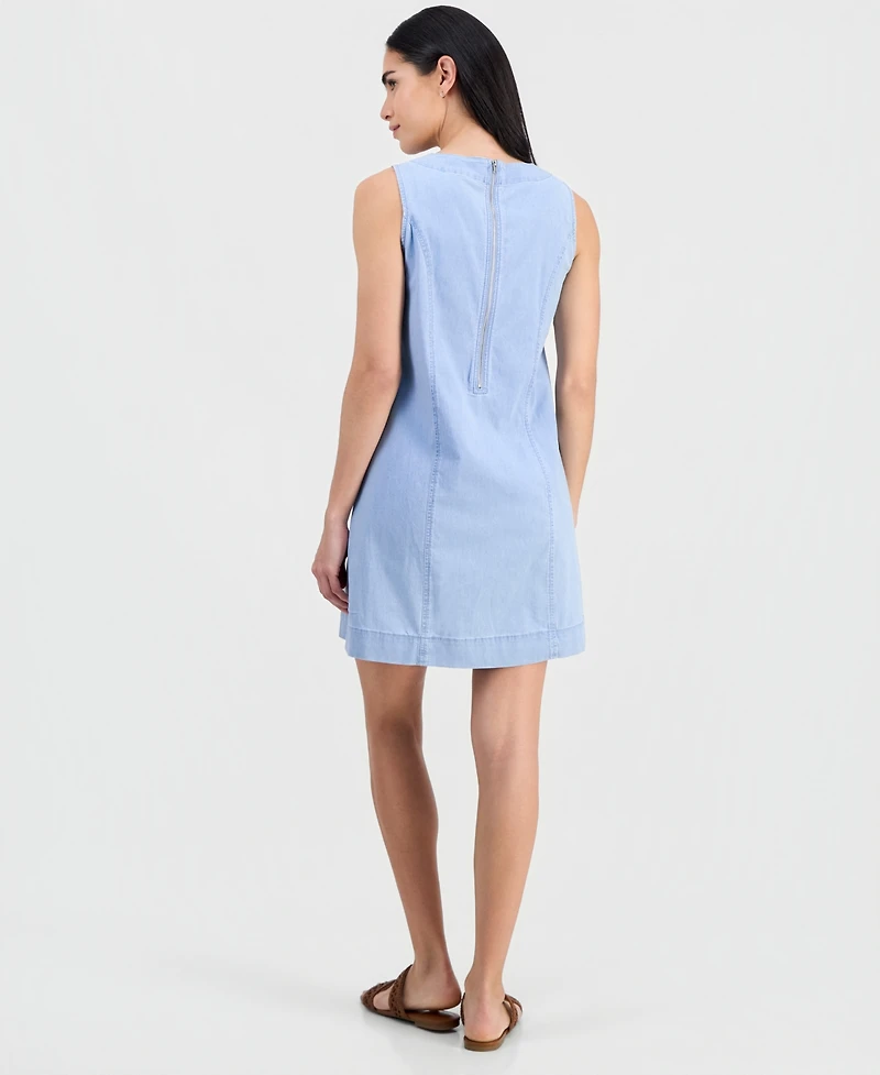 Jones New York Petite Mini Sleeveless Shift Dress