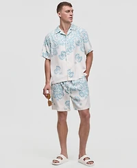 Mode of One Men's Tropical Kaleidoscope Relaxed-Fit Camp Shirt, Macy's Exclusive