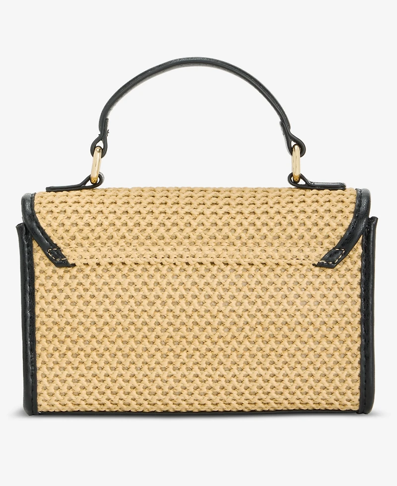 I.n.c. International Concepts Tollaan Micro Straw Crossbody Handbag, Macy's Exclusive