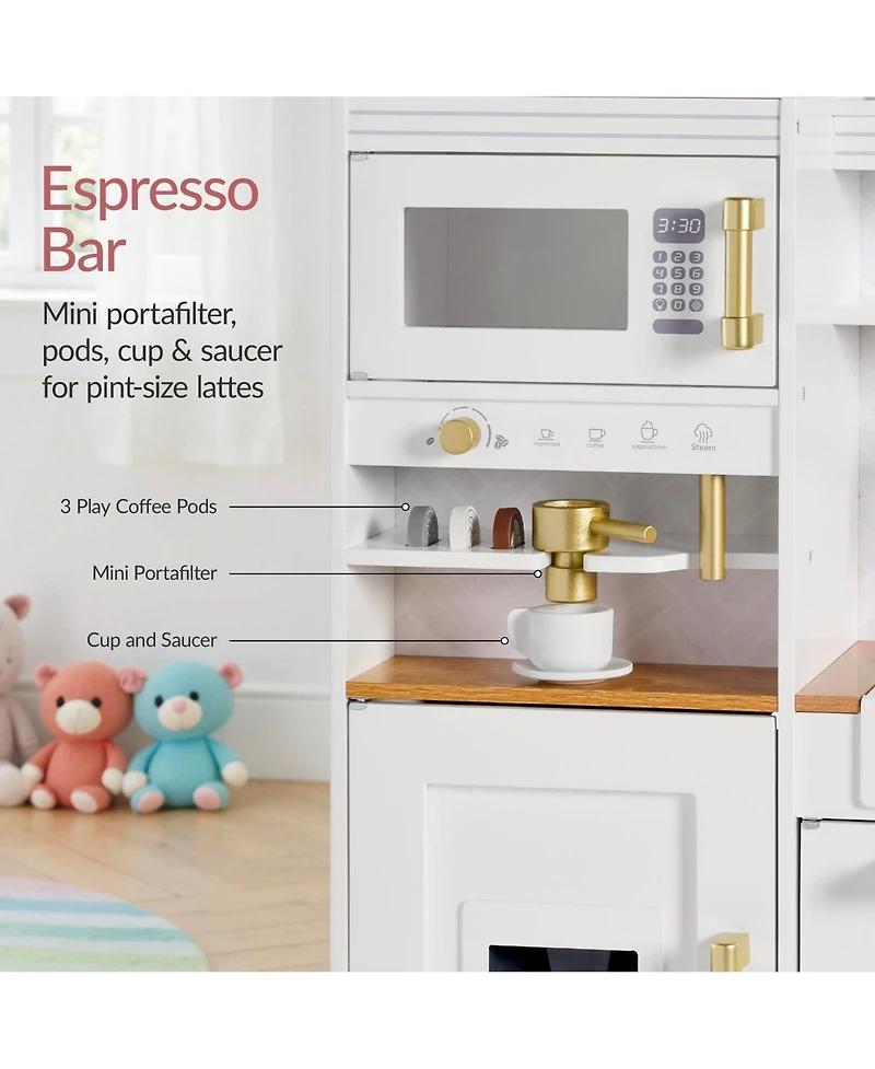Best Choice Products Pretend Play Kitchen with Espresso Machine