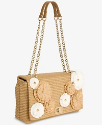 I.n.c. International Concepts Soft Ajae 3D Floral Straw Crossbody Handbag, Macy's Exclusive