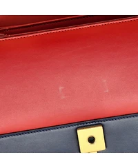 Pre-Owned Gucci Small Queen Margaret Top Handle Bag Colorblock Leather