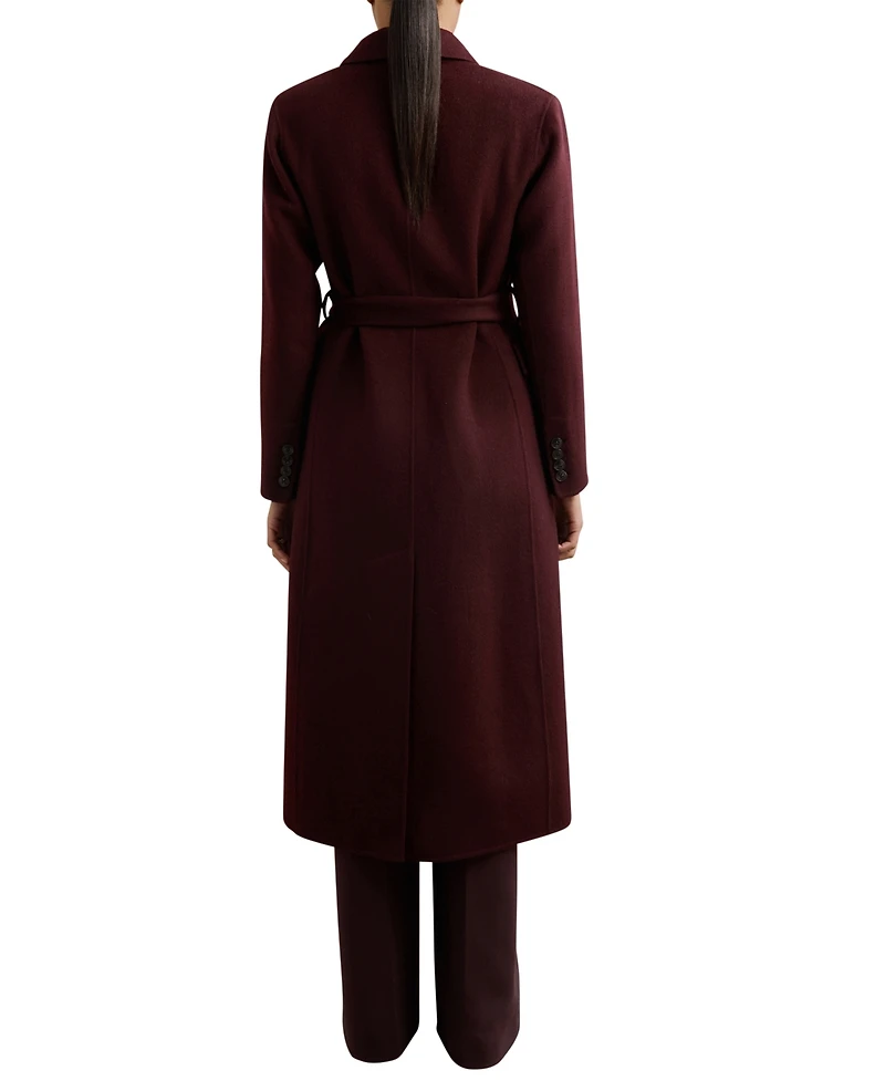 Reiss Women's Double-Breasted Blindseam Wool-Blend Coat