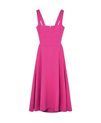 Reiss Women's Dina Waisted Cut-Out Twill Midi Dress