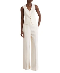 Reiss Women's Malin Button-Through Tailored Waistcoat