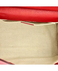 Pre-Owned Gucci Mini Gg Marmont Top Handle Bag Leather