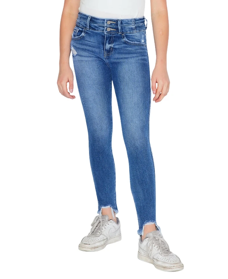 KanCan Big Girls Bunnie High Rise Ankle Skinny Jeans