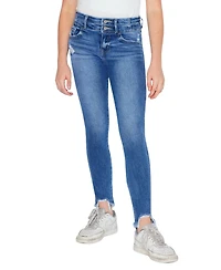 KanCan Big Girls Bunnie High Rise Ankle Skinny Jeans
