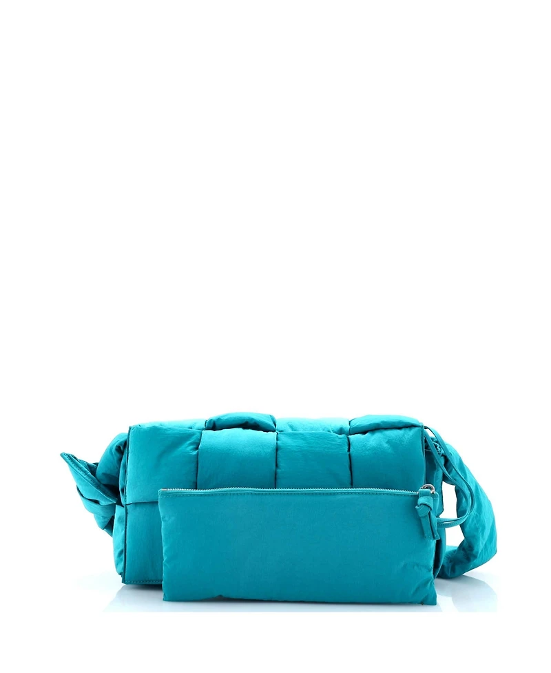 Pre-Owned Bottega Veneta Padded Tech Cassette Crossbody Bag Intrecciato Nylon