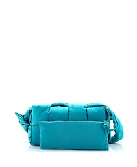 Pre-Owned Bottega Veneta Padded Tech Cassette Crossbody Bag Intrecciato Nylon