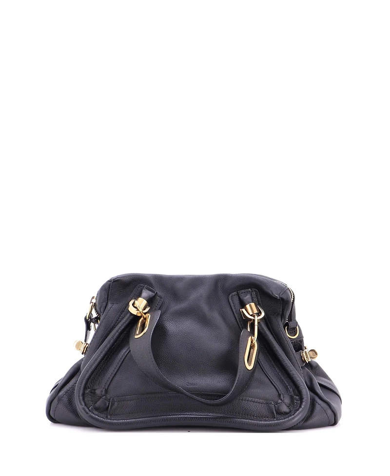 Pre-Owned Chloe Medium Paraty Top Handle Bag Leather