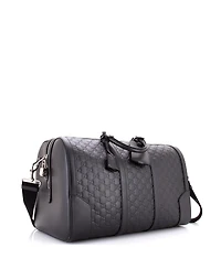 Pre-Owned Gucci Medium Signature Convertible Duffle Bag Guccissima Leather