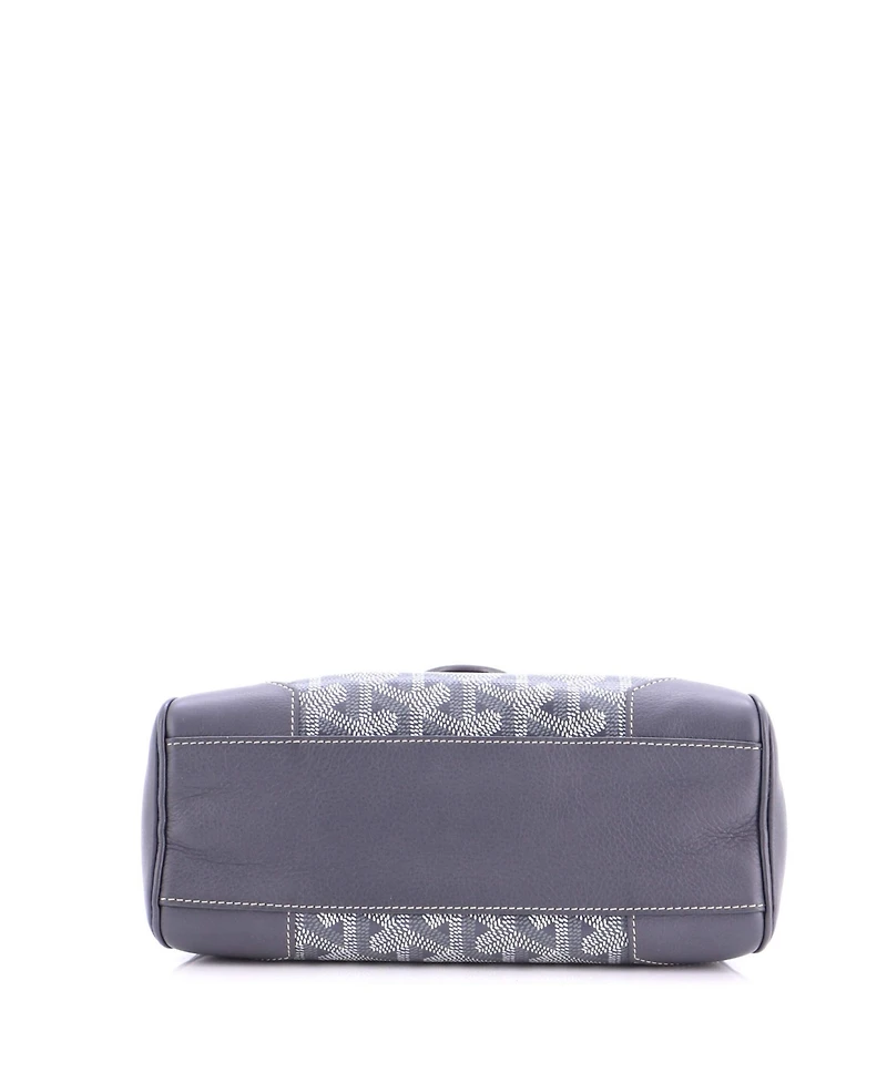 Pre-Owned Goyard Mini Saigon Top Handle Bag Coated Canvas with Leather