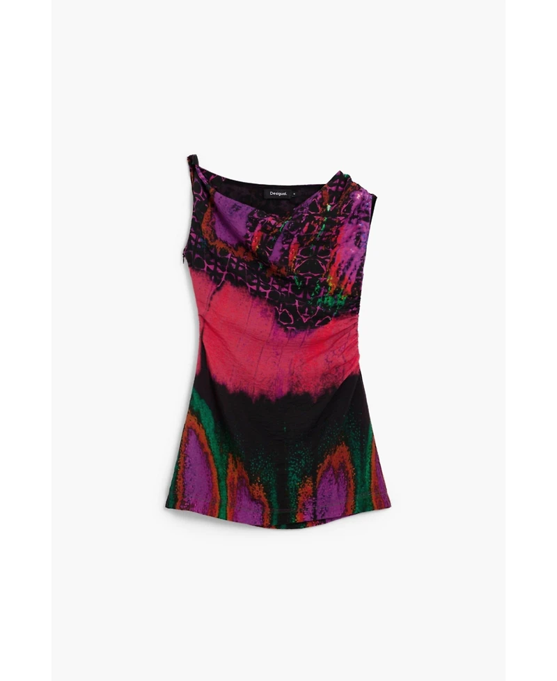 Desigual Women's Asymmetric dress designed by Mr. Christian Lacroix