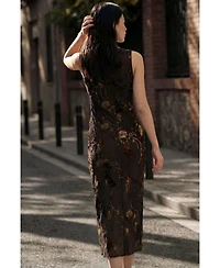 Desigual Women's Flocked midi dress