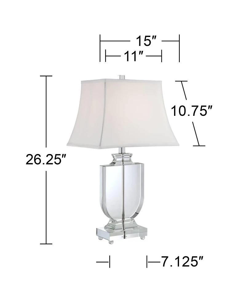 Vienna Full Spectrum Tilde 26 1/4" Tall Urn Modern Table Lamps Living Room Bedroom Bedside