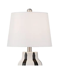 360 Lighting Cookies and Cream 20 1/2H Ceramic Table Lamp Set with Dimmer