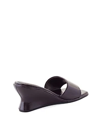 Therapy Australia Women's Lafayette Square-Toe Wedge Slide Sandal