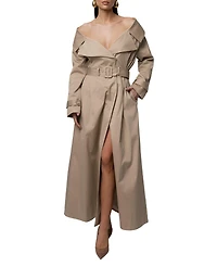Jluxlabel Women's Soft Authority Trench Coat