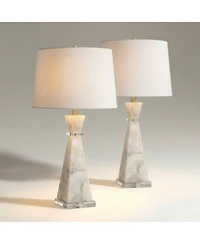 Possini Euro Design Marcy 28" High Alabaster Table Lamp Set of 2