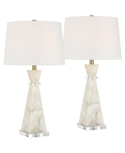 Possini Euro Design Marcy 28" High Alabaster Table Lamp Set of 2