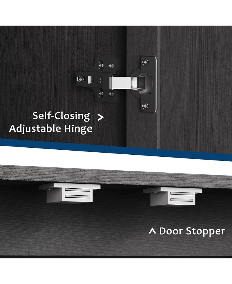 gaomon Farmhouse Kitchen Pantry Cabinet, 71" Tall Wood Storage Cabinet with 4 Doors & Adjustable Shelves, Freestanding Cupboard for Dining Room