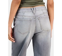 Celebrity Pink Juniors' Curvy Baggy Wide-Leg Jeans