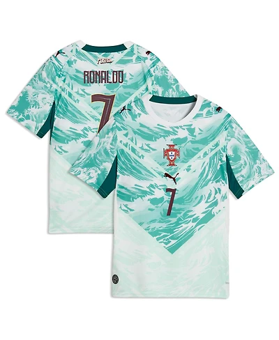 Puma Big Boys and Girls Cristiano Ronaldo White Portugal National Team 2026 Away Replica Jersey