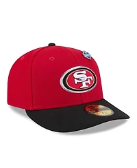 New Era Men's Scarlet/Black San Francisco 49ers 2026 Nfl Draft Pre-Curved 59FIFTY Fitted Hat