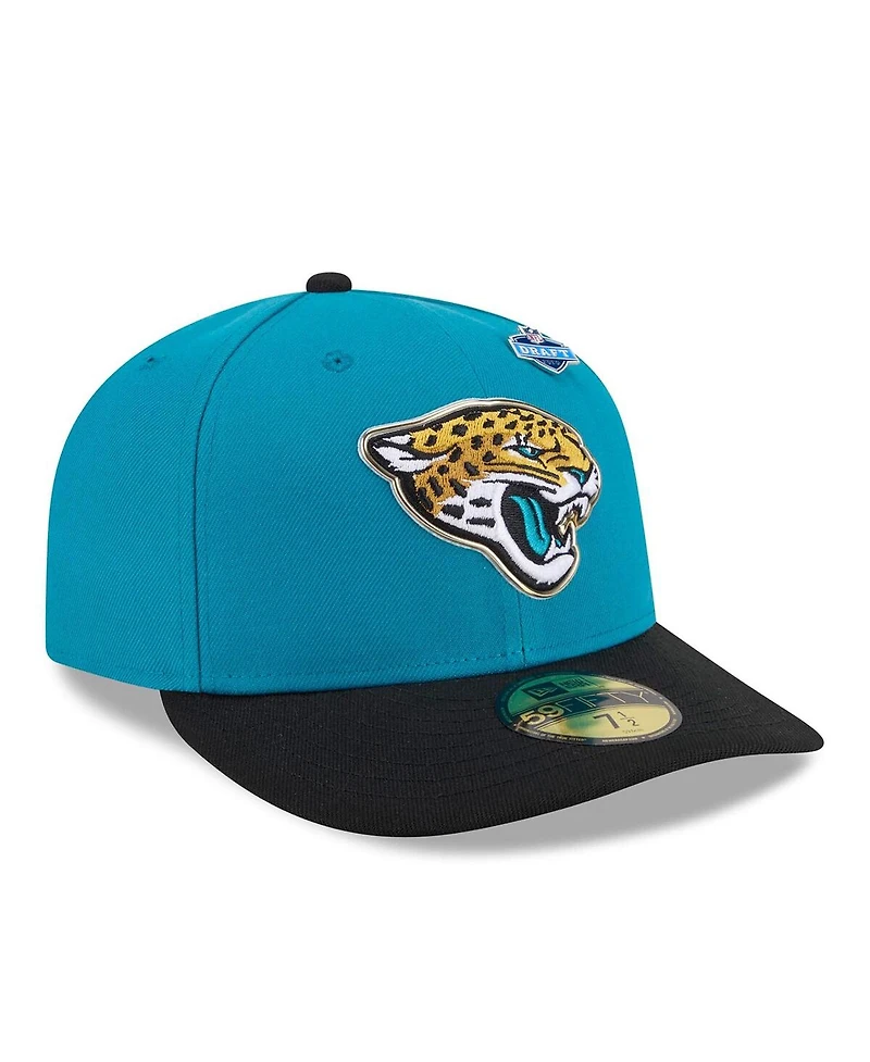 New Era Men's Teal/Black Jacksonville Jaguars 2026 Nfl Draft Pre-Curved 59FIFTY Fitted Hat