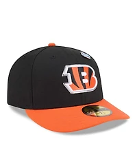 New Era Men's Black/Orange Cincinnati Bengals 2026 Nfl Draft Pre-Curved 59FIFTY Fitted Hat