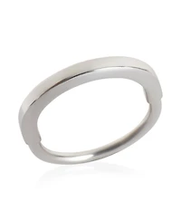 Pre-Owned Tiffany & Co White Gold Lock Ring