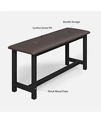 gaomon 4-Person Space-Saving Dining Set with Wine Rack and Drawer