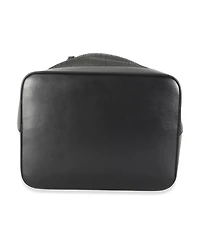 Pre-Owned Saint Laurent Black Linen Canvas Teddy Shopping Bag