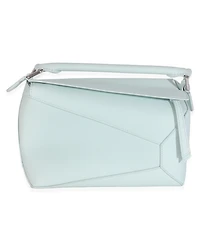 Pre-Owned Loewe Blue Iceberg Classic Calfskin Small Puzzle Edge Bag