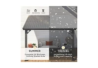 Aecojoy Outdoor Hardtop Gazebo Adjustable Height