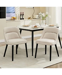 gaomon Dining Chair Set of 2 Modern Upholstered Linen Dining Chairs for Kitchen Dining Room