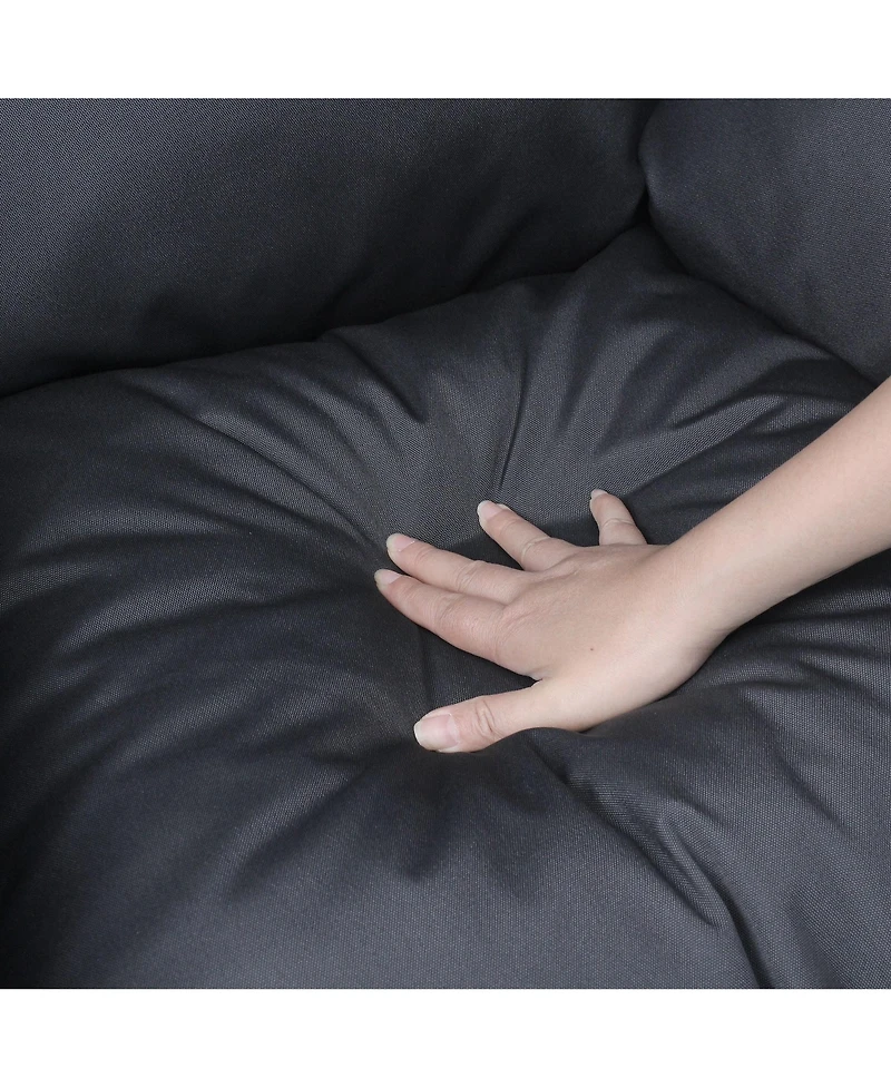 Clihome Outdoor Indoor Pe Wicker Swing Egg Chair With Soft Cushion