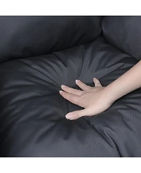 Clihome Outdoor Indoor Pe Wicker Swing Egg Chair With Soft Cushion