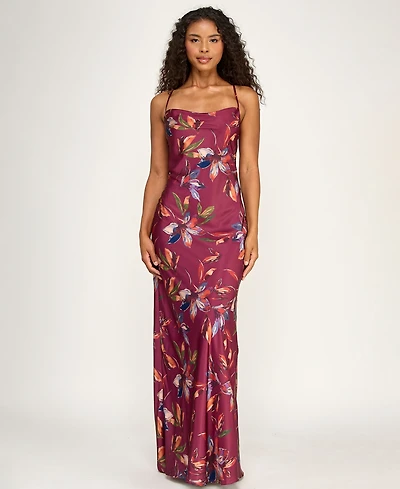 Seni & Cade Juniors' Cowl Neck Pull-On Dress
