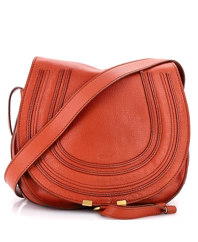 Pre-Owned Chloe Medium Marcie Saddle Bag Leather