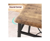 gaomon 3-Piece 2-Person Retro Square Dining Table Set