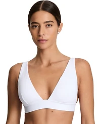 Lauren Ralph Women's Banded Tall V-Neck Swim Top