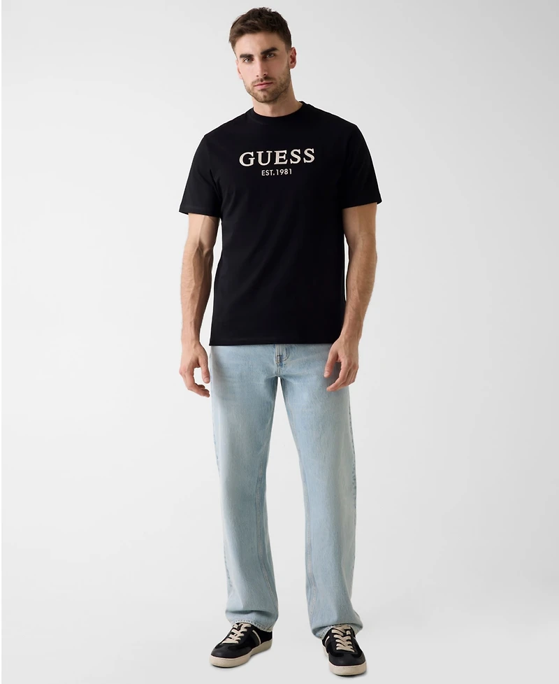Guess Men's Short-Sleeve Guelogo Embroidered T-Shirt