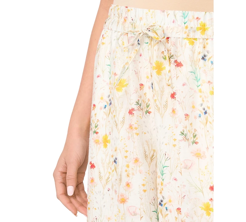 Vince Camuto Women's Mid-Rise Wide-Leg Pull On Pants