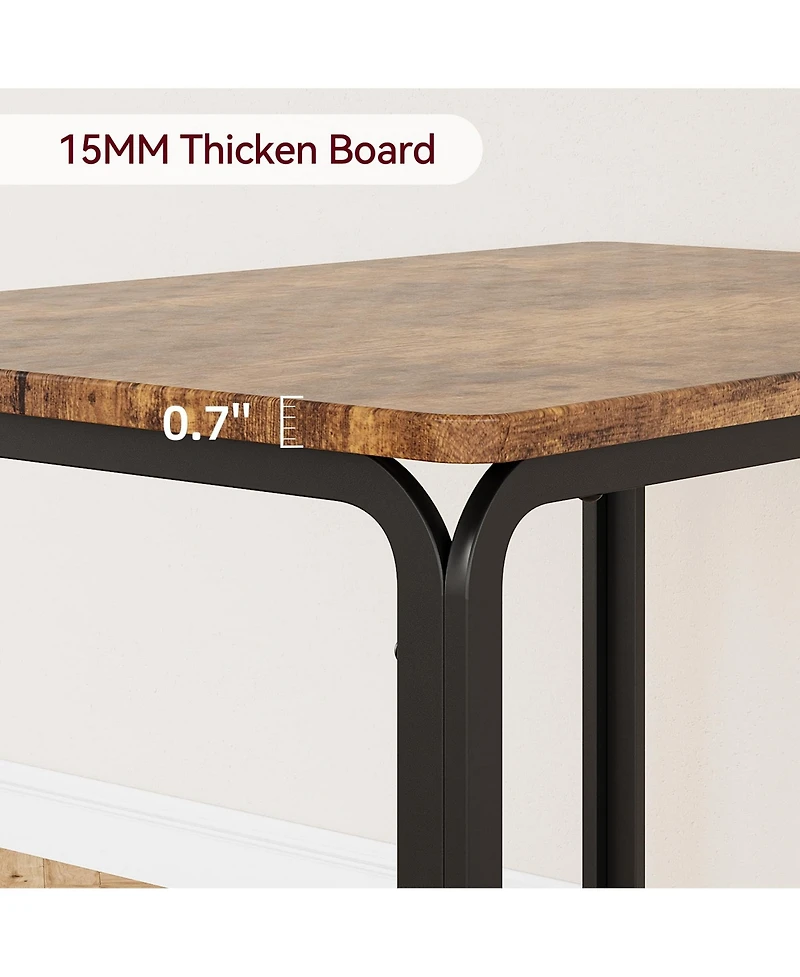 gaomon 5-Piece 4-Person Space-Saving Square Dining Set