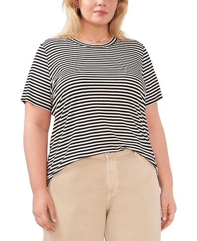 Vince Camuto Plus Short-Sleeve Crew Neck T-Shirt
