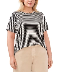 Vince Camuto Plus Short-Sleeve Crew Neck T-Shirt